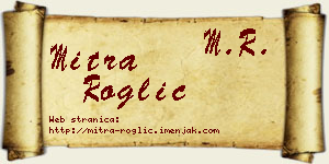 Mitra Roglić vizit kartica